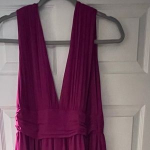 Magenta maxi dress